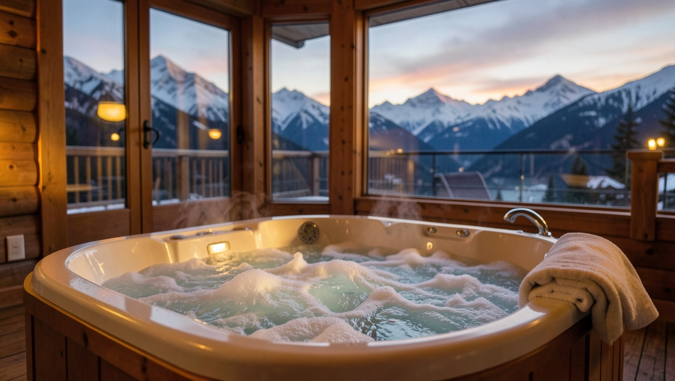 apartament z jacuzzi na wyłączność w górach