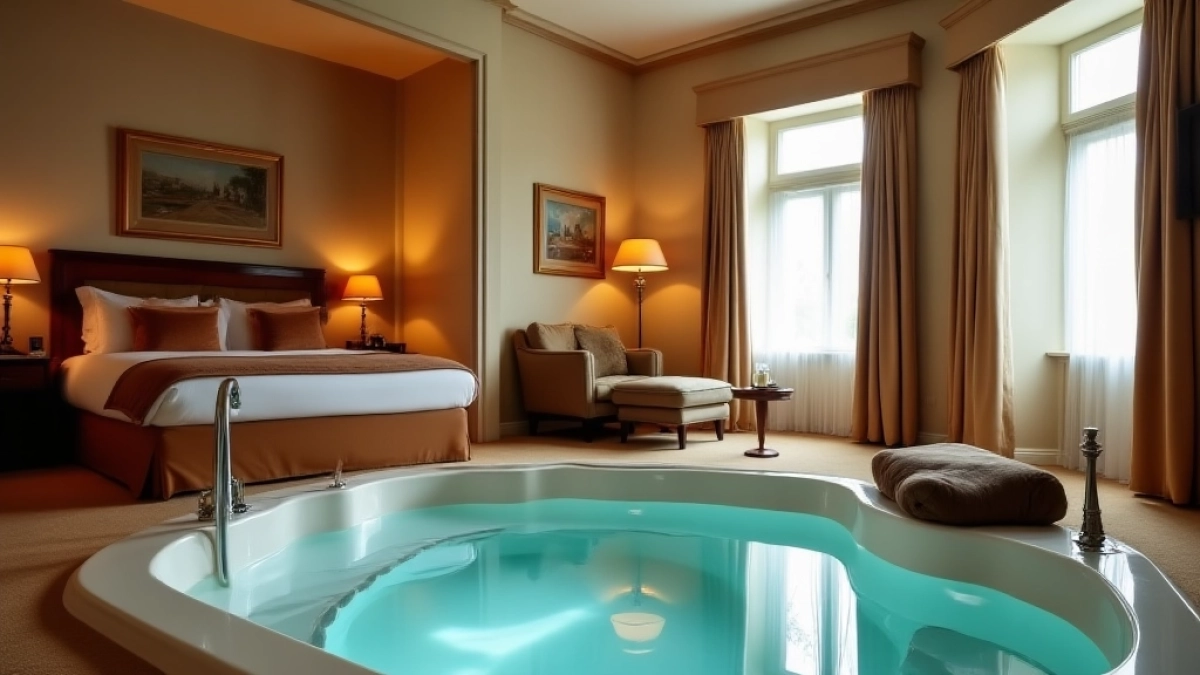 Apartamenty z jacuzzi w pokoju