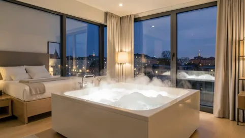 apartament z jacuzzi w pokoju szczecin