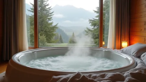 Romantyczny weekend dla dwojga z jacuzzi w pokoju Dolnośląskie