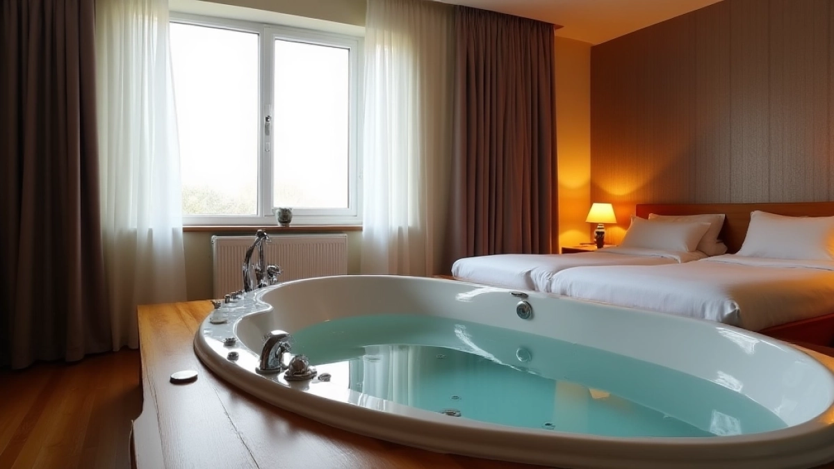 Apartament z jacuzzi w pokoju Wrocław