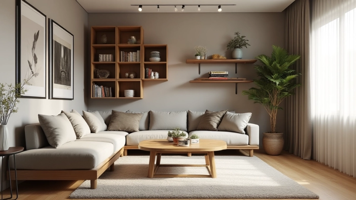 Aranżacja pokoju dziennego w bloku