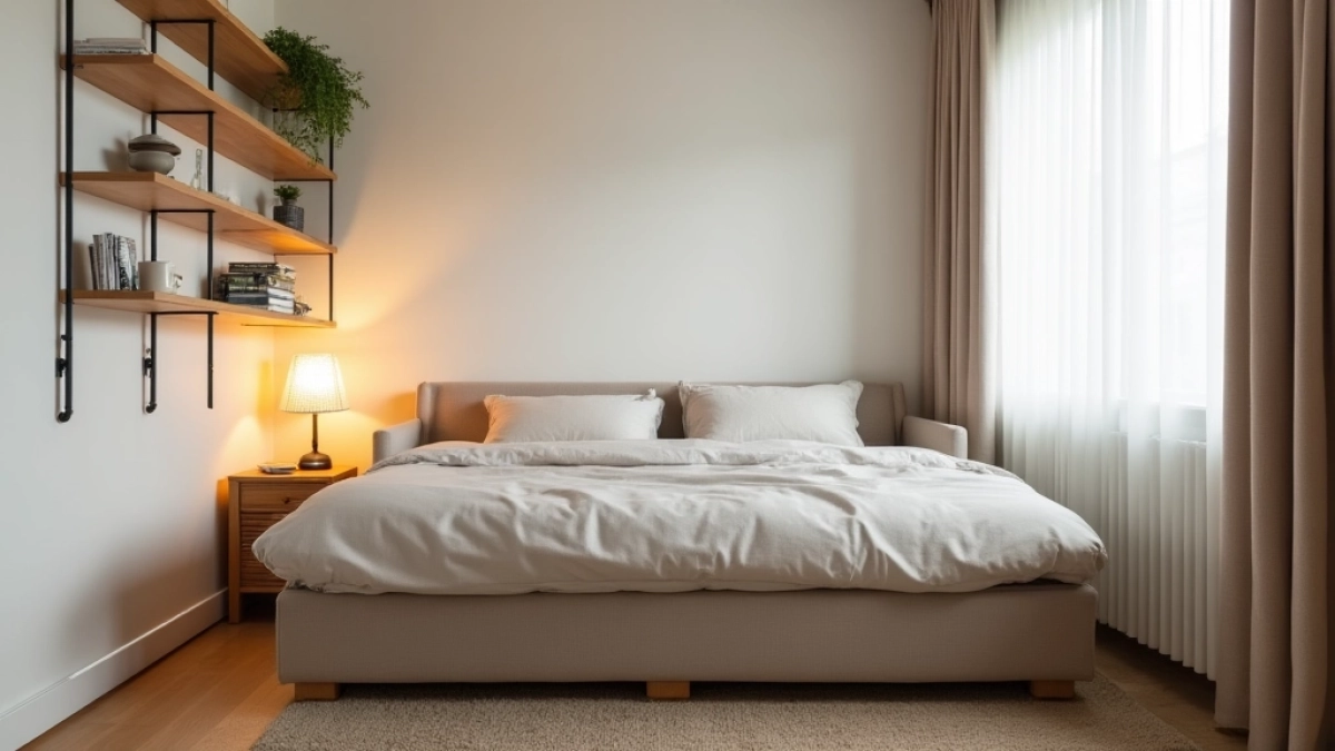 Aranżacja pokoju dziennego z funkcją spania