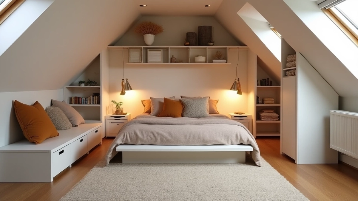 aranżacja pokoju na poddaszu