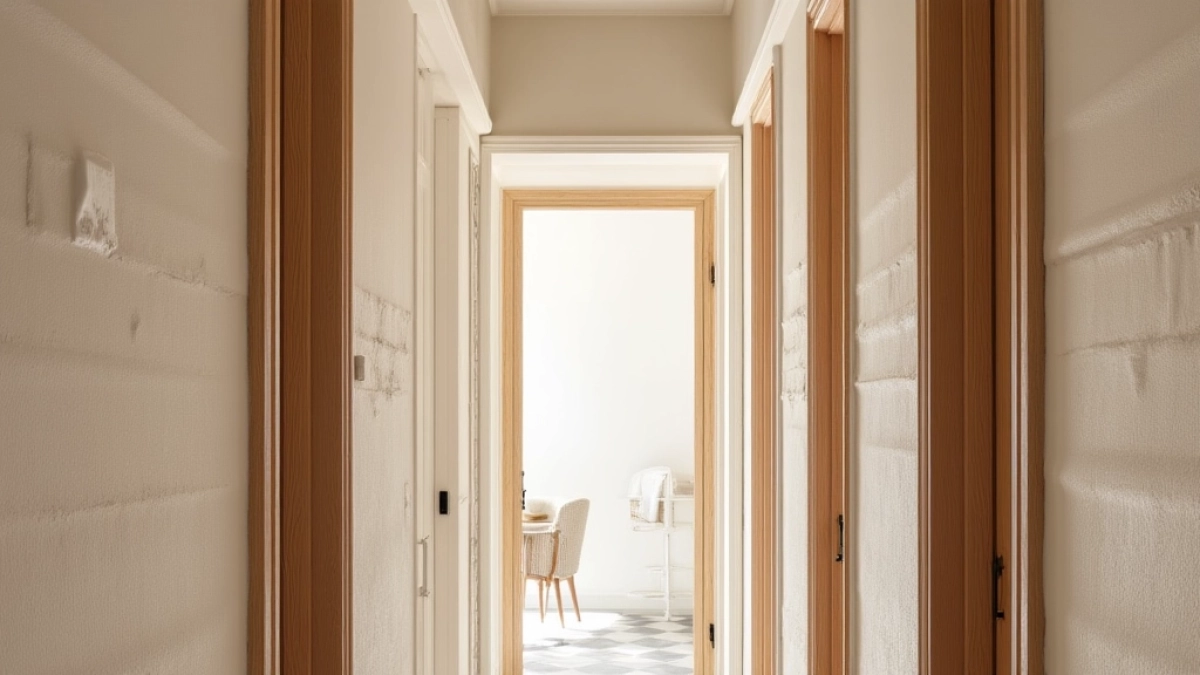 baranek na ścianie w przedpokoju