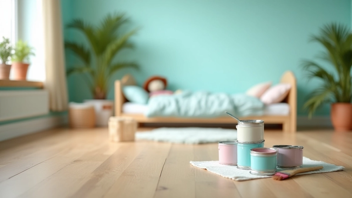 Bezpieczne farby do pokoju dziecięcego
