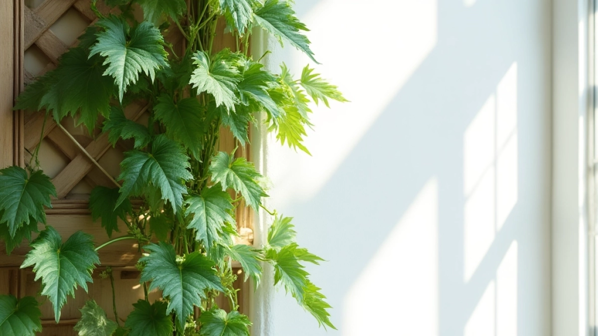 Bluszcz na ścianę w pokoju