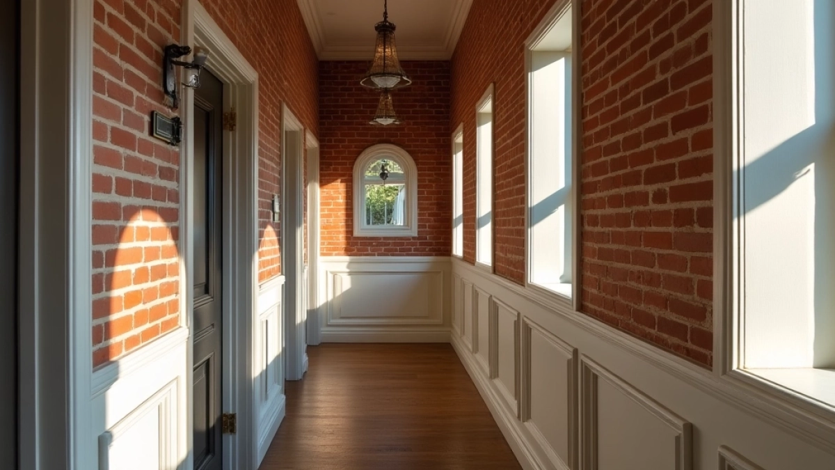 cegła w przedpokoju