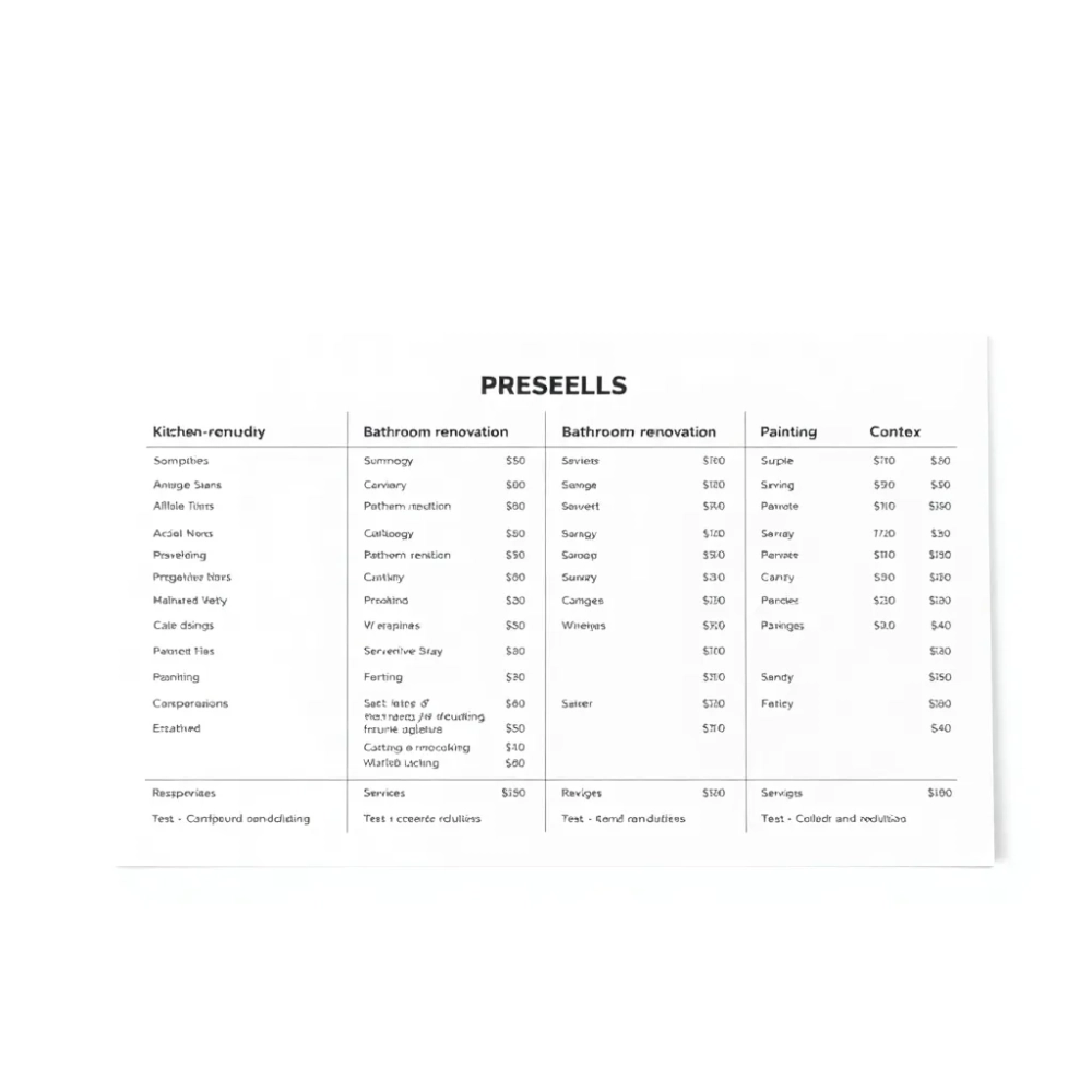 Cennik usług remontowych Warszawa