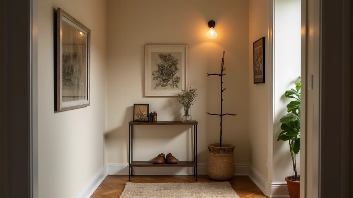 co na ściany w małym przedpokoju