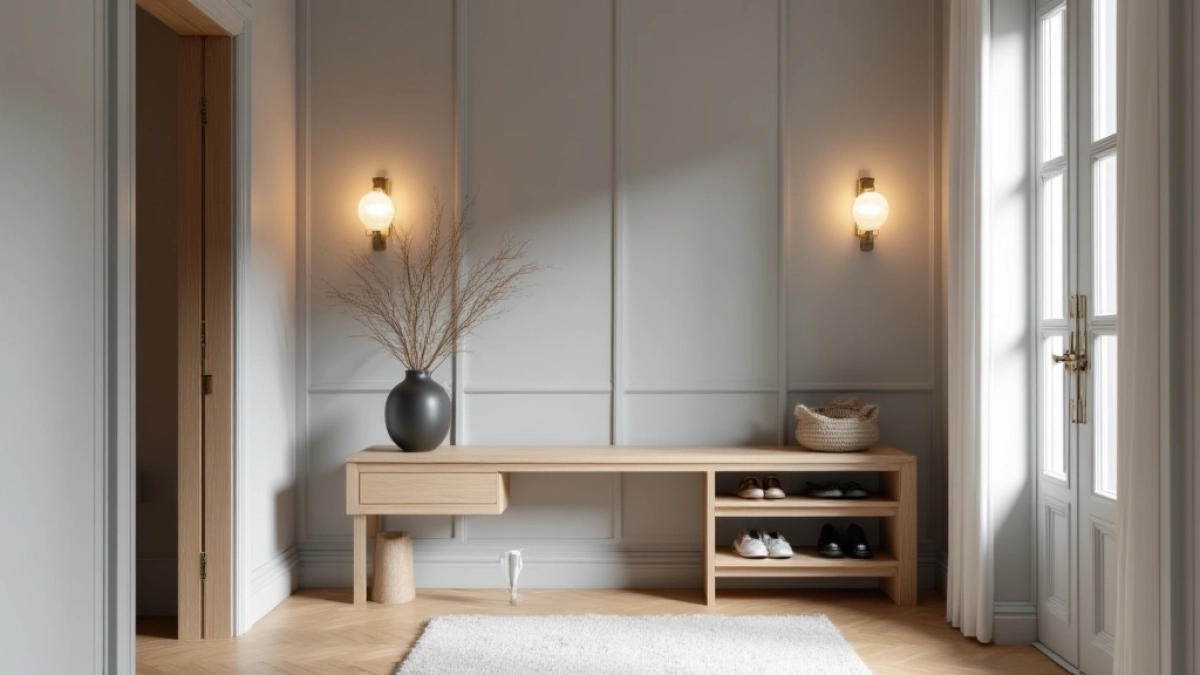 co zamiast boazerii w przedpokoju