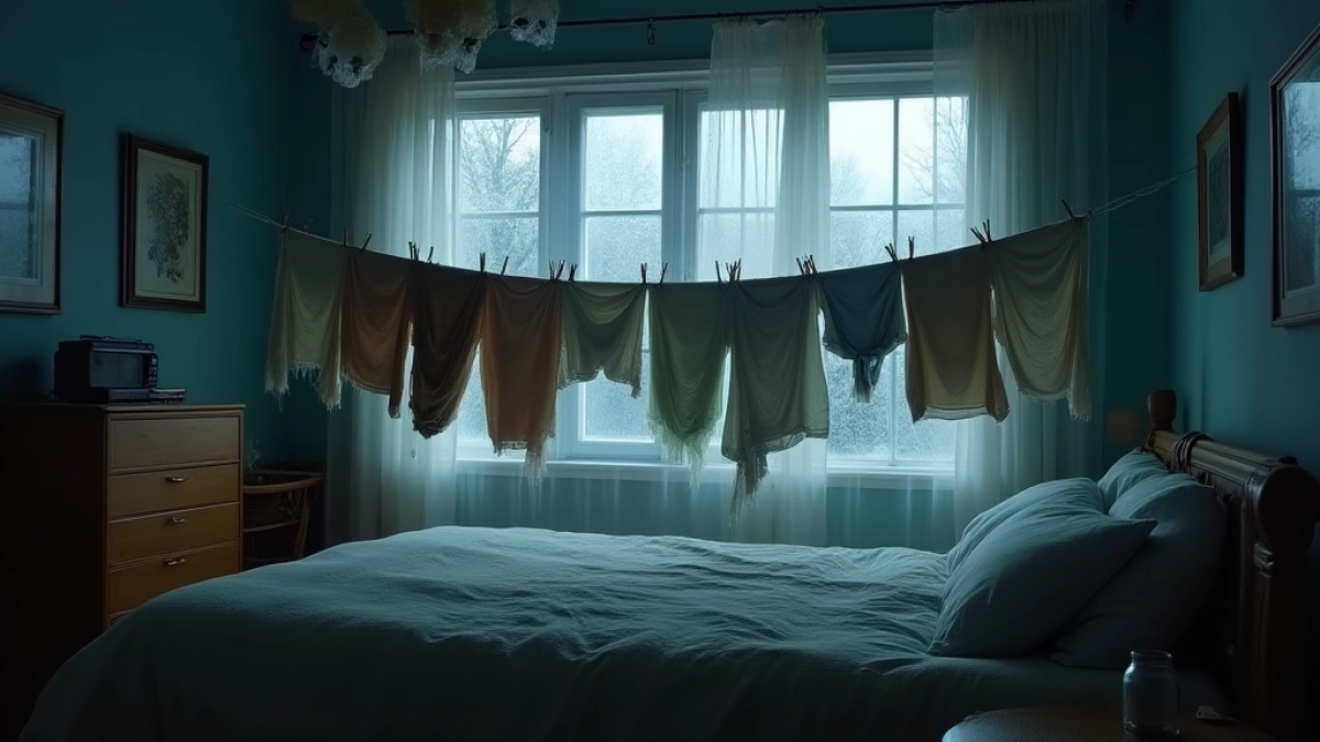 czy mozna spac w pokoju z praniem