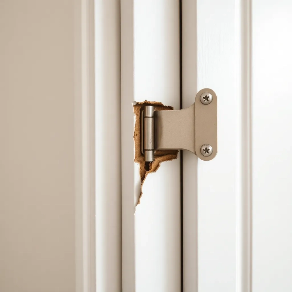 Jak naprawić wyrwany zawias w drzwiach pokojowych