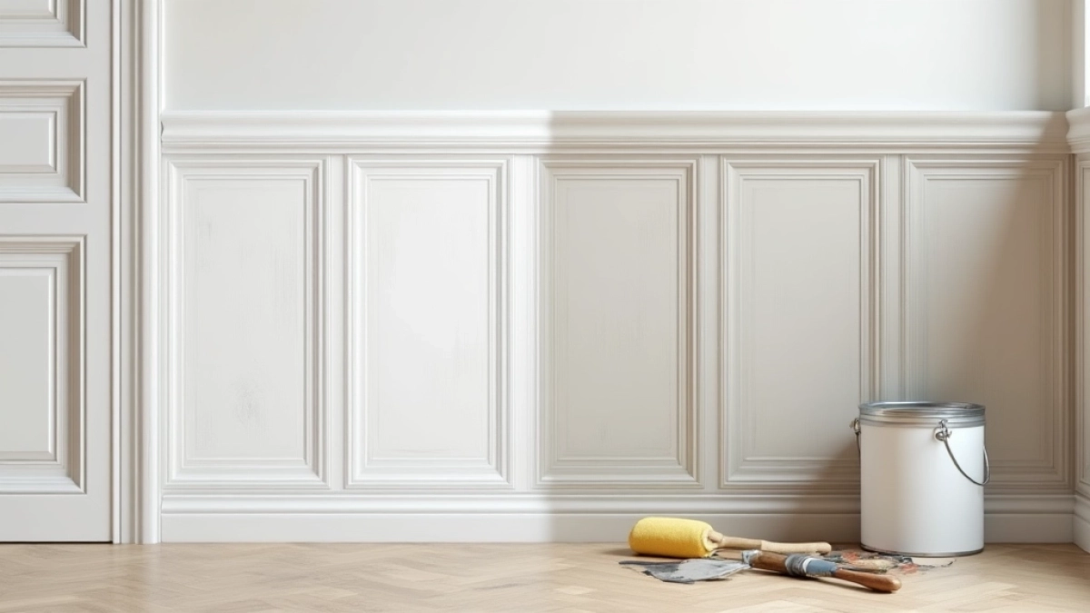 jak pomalować panele ścienne w przedpokoju