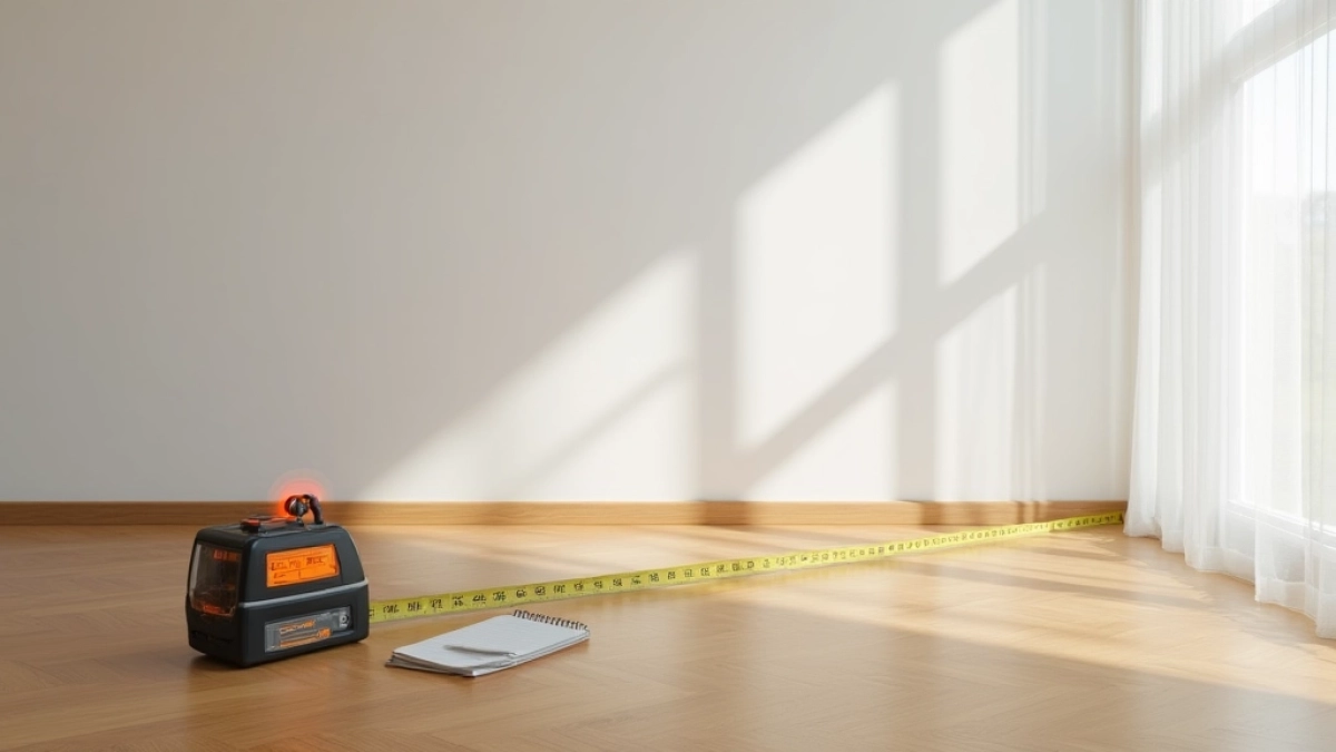 jak zmierzyć powierzchnię pokoju