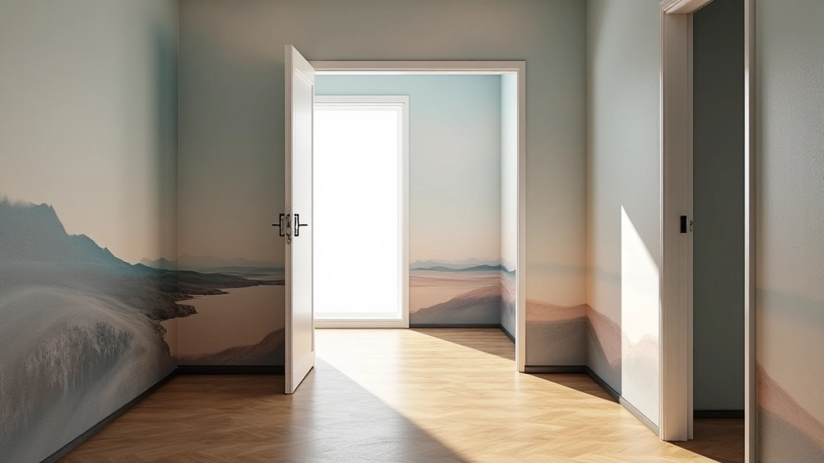 Pomysł na ściany w małym przedpokoju