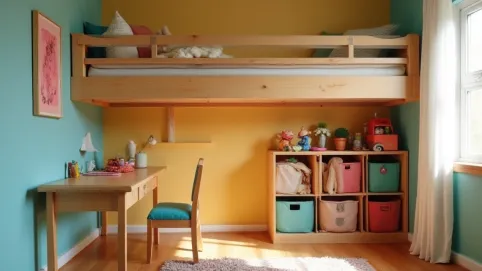 Antresola w małym pokoju dziecka