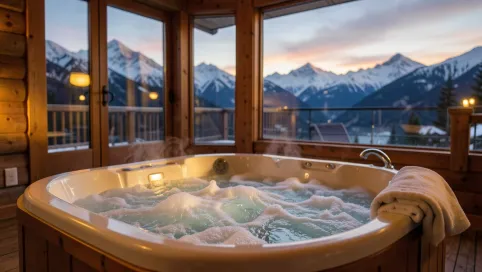 apartament z jacuzzi na wyłączność w górach