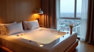 Apartament z jacuzzi w pokoju