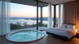 Apartament z jacuzzi w pokoju Trójmiasto