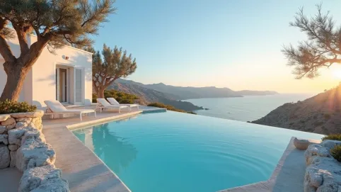 Apartament z prywatnym basenem Grecja