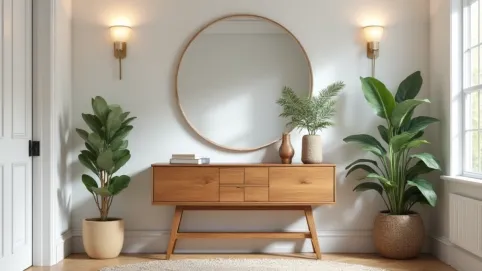 Aranżacja lustra w przedpokoju