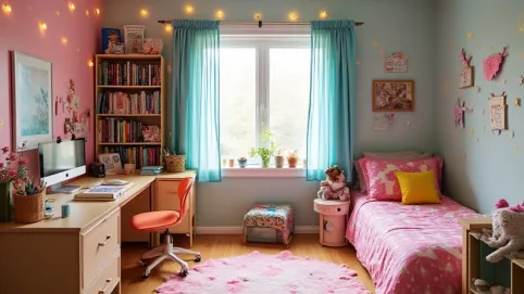 aranżacja pokoju dla dziewczynki 10 lat