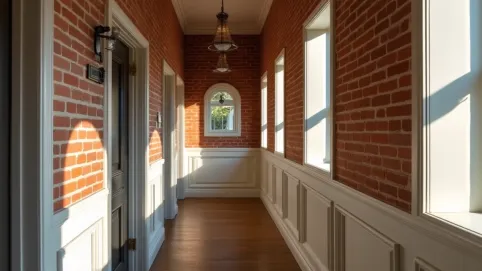 cegła w przedpokoju