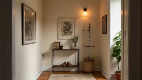 co na ściany w małym przedpokoju