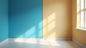 Dwa kolory ścian w jednym pokoju