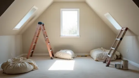 Jak pomalować pokoje na poddaszu