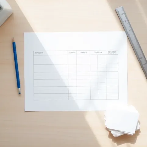 Kosztorys prac remontowych wzór