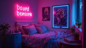 neon do pokoju młodzieżowego