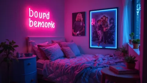 neon do pokoju młodzieżowego