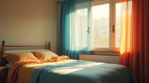 spanie w pomalowanym pokoju