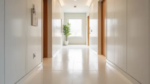 Żywica na ściany w przedpokoju