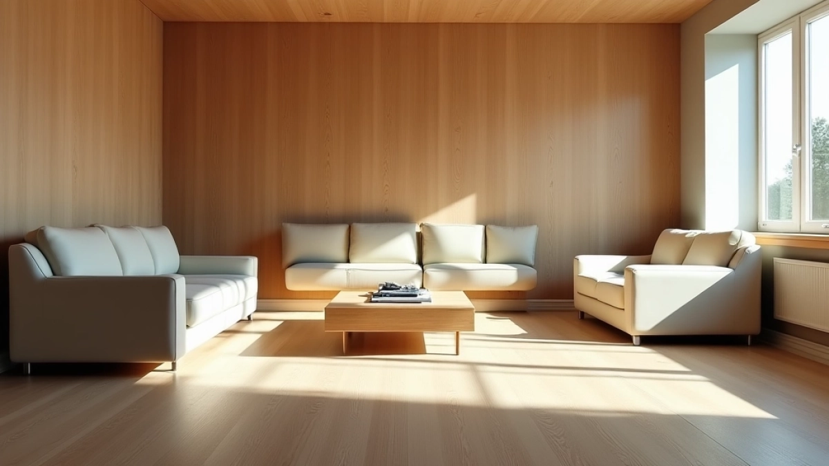 Układanie paneli w pokoju z meblami