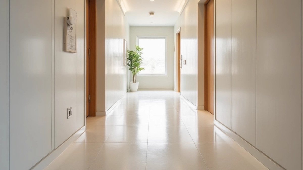 Żywica na ściany w przedpokoju